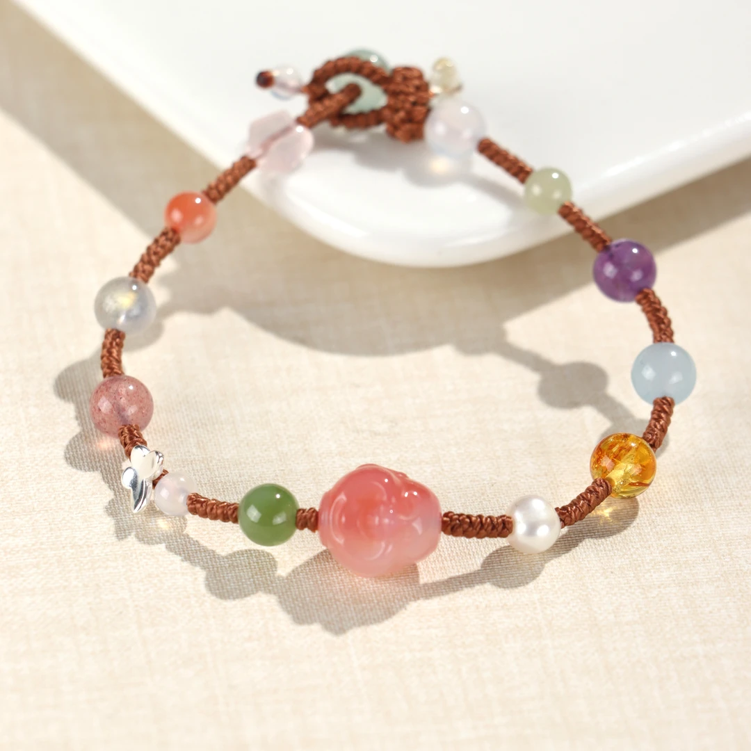 《壁上观》玛瑙编绳手链DL1562