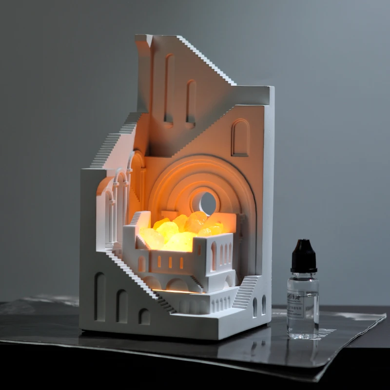 创意晶石香薰小夜灯卧室床头助眠持久香氛摆件氛围灯生日结婚礼物