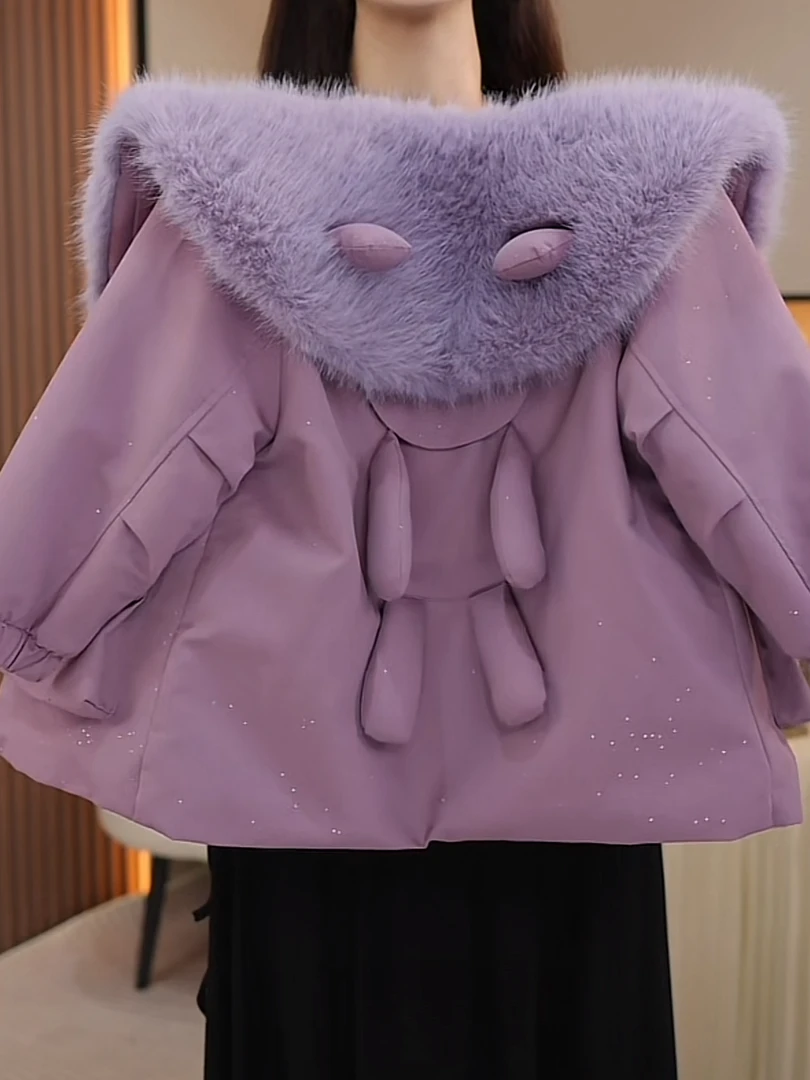 女童秋冬外套韩版2024新款洋气加绒加厚上衣