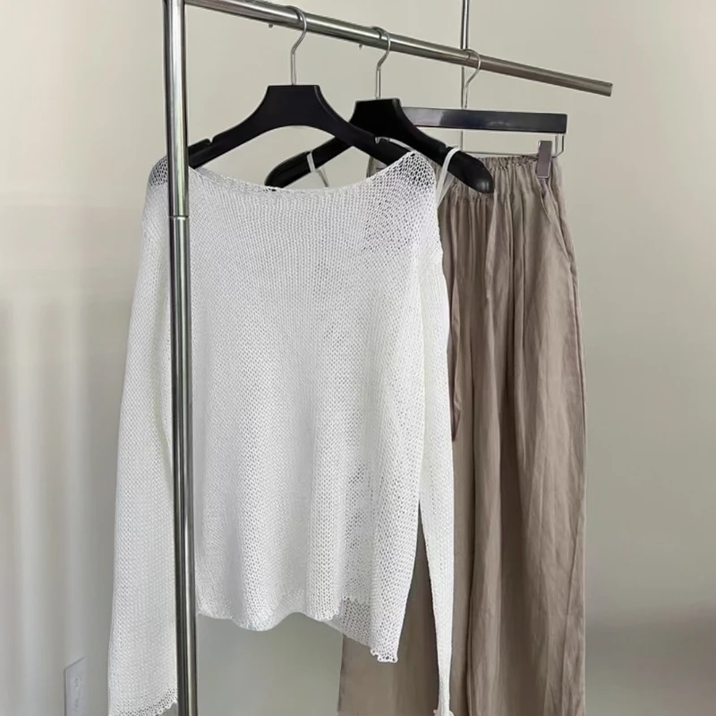 【21-30】苏苏家秋冬款气质显瘦长袖针织上衣