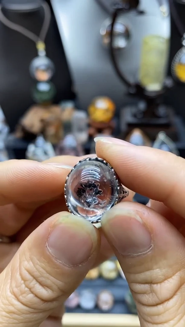 【闪购商品】水晶戒指银S925镶嵌坏**姐