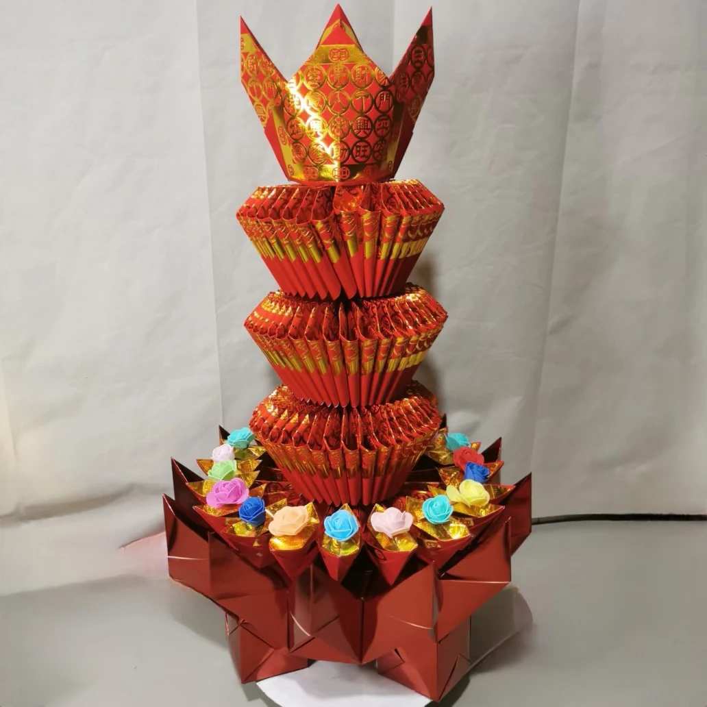 中秋等节日花开富贵团圆塔福寓意福气多多财源滚滚