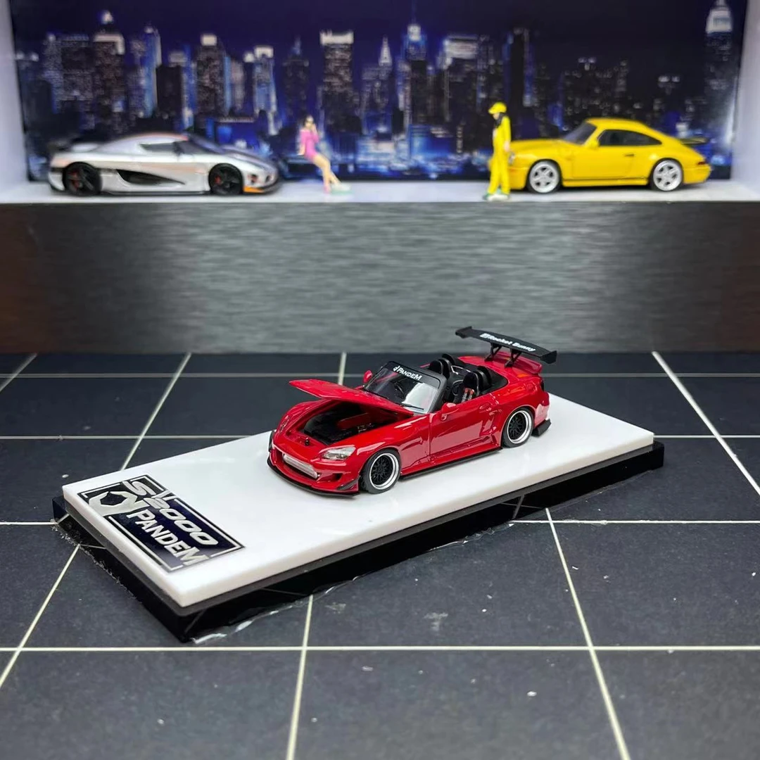 现货 MT 1:64 本田S2000 JS Racing开盖 合金汽车模型 收藏摆件