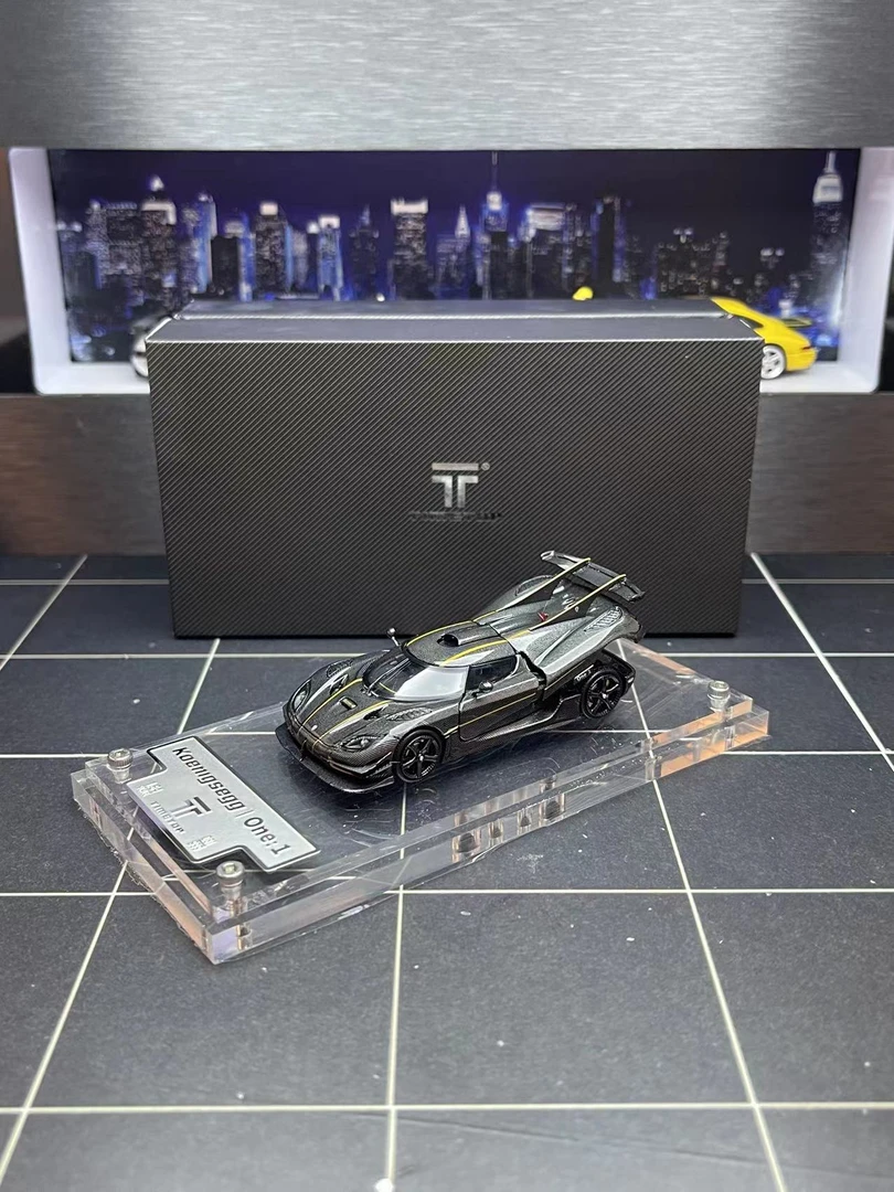 时光 TimeTop 1:64 柯尼塞格 one 1 后盖可开 礼盒 合金汽车模型