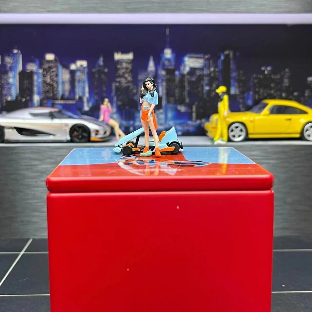 AM1：64卡丁车人偶车模 汽车模型