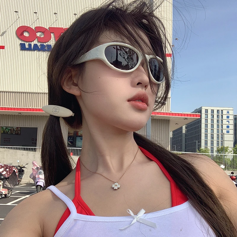 槑槑哒发箍墨镜女新款高级感旅游拍照Y2K个性骑行太阳镜防紫外线