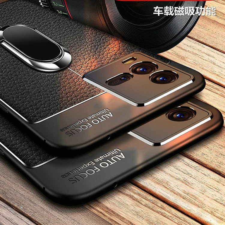 vivo iQOO10 Pro手机壳硅胶荔枝皮纹手感舒适防滑防手汗奢华商务