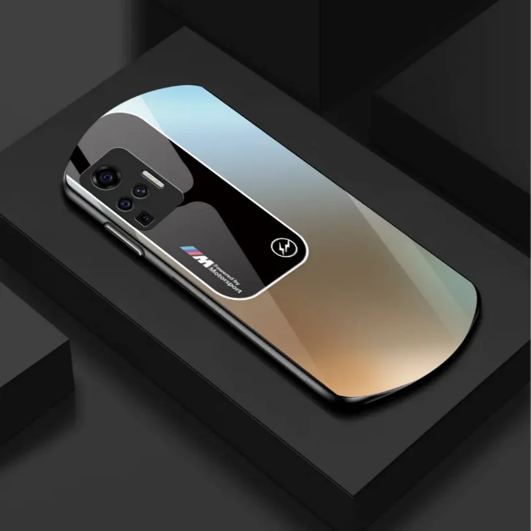 【vivo X50 Pro】新款弧形渐变钢化玻璃宝马软边简约商务手机壳