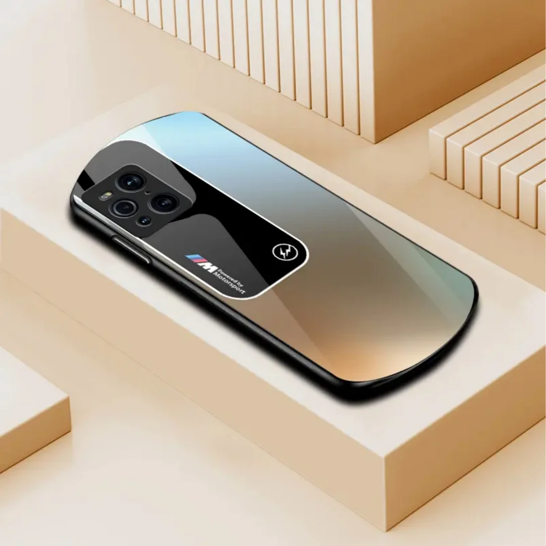 【OPPO FindX3 Pro】新款弧形渐变钢化玻璃宝马软边简约商务手机壳
