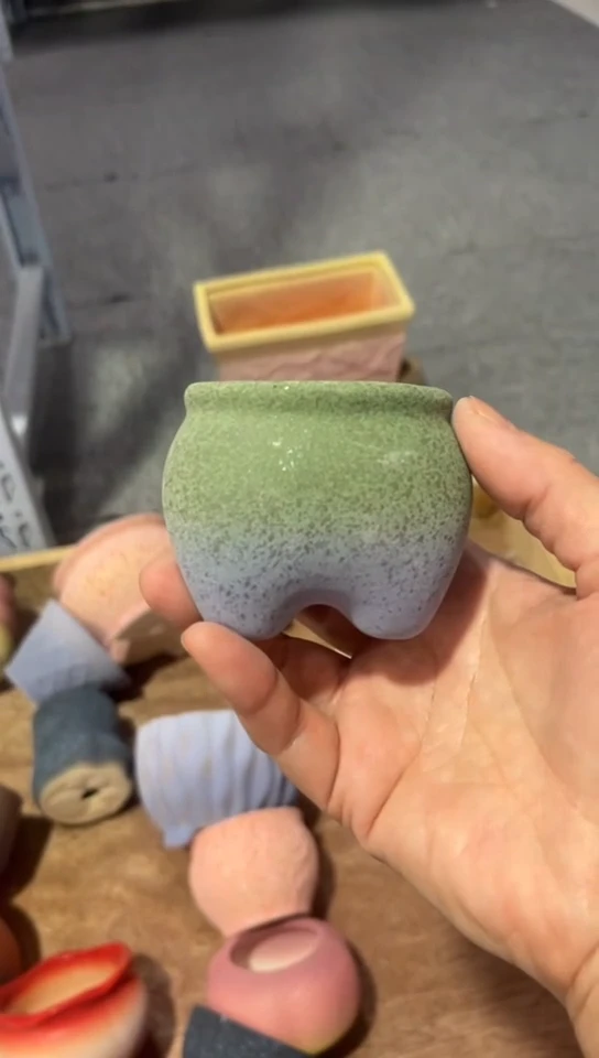 【闪购商品】陶瓷新品麦饭石花盆