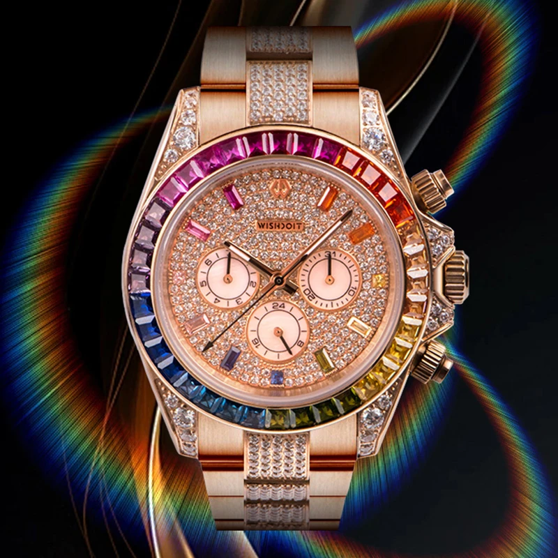 【彩虹迪】全新未使用高端防水男士机械机芯腕表 璇