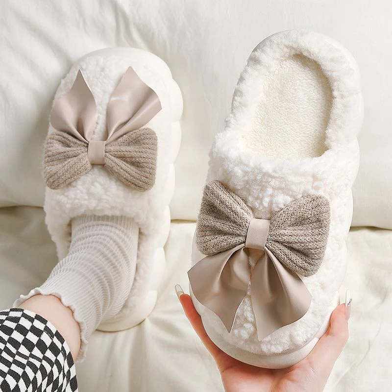 棉拖鞋女士毛毛绒厚底超软秋冬季2025新款室内居家居防滑拖鞋冬天