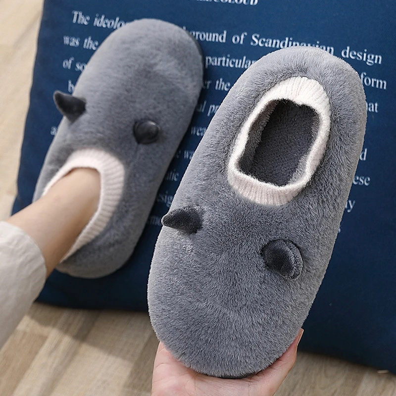 男士棉拖鞋男冬季包跟2023新款家用室内厚底保暖居家毛毛棉鞋女冬