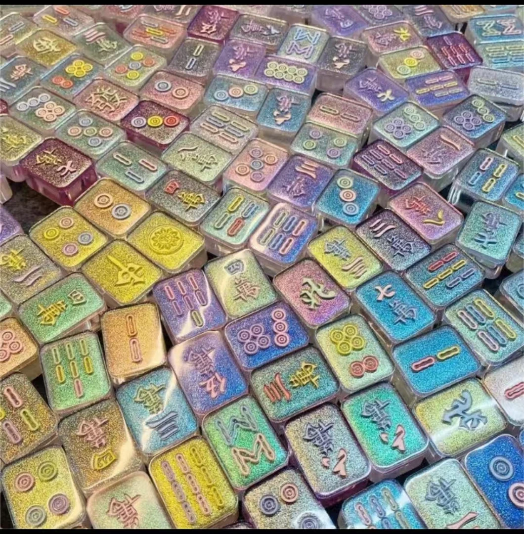 【主播待拆】【人鱼姬滴胶麻将】树脂卡通创意麻将迷你潮玩摆件饰品