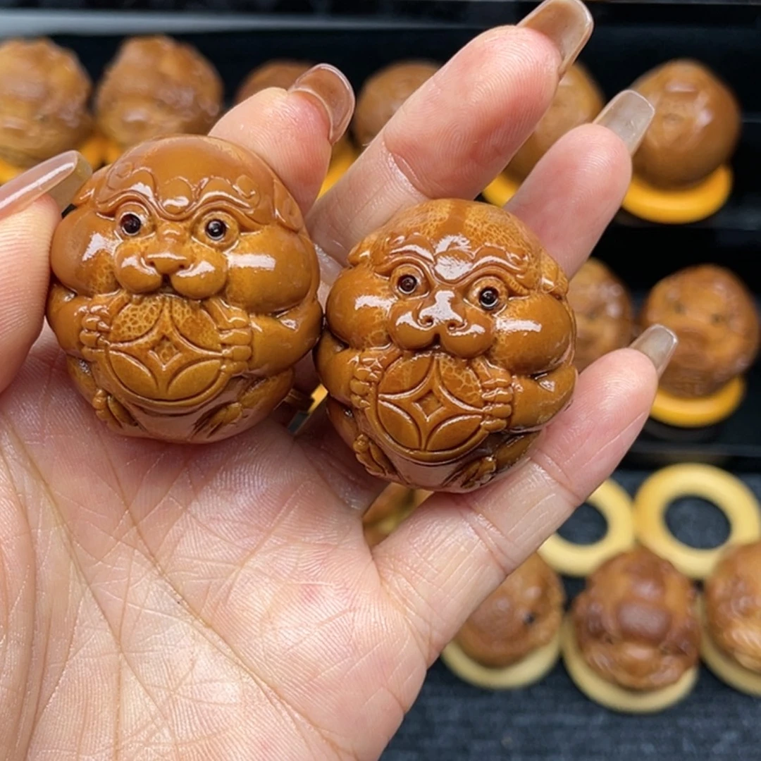 【闪购商品】橄榄核把件都**卉
