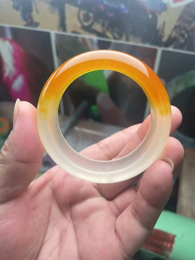 淑女风时尚蓝飘花绿飘花手镯定制加工专属链接