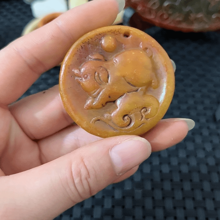 紫金钵盂菩提吊坠摆件