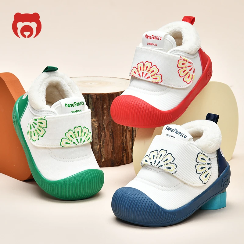 学步鞋男宝宝0-1-3岁2秋冬婴幼儿鞋子女宝宝软底加绒加厚棉鞋D818