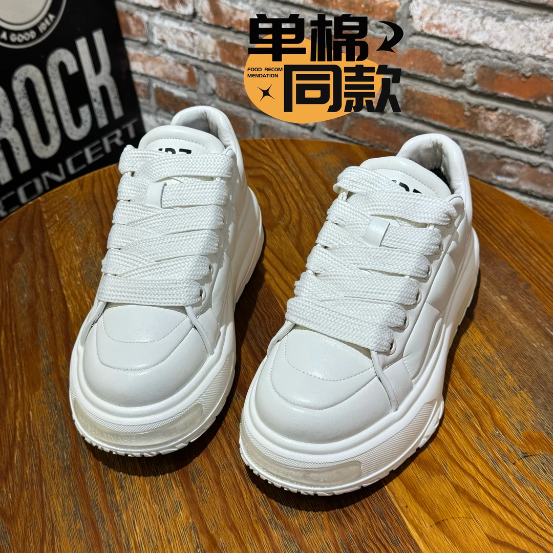 男款2024新款棉鞋时尚百搭厚底潮鞋休闲板鞋小白鞋流行面包鞋