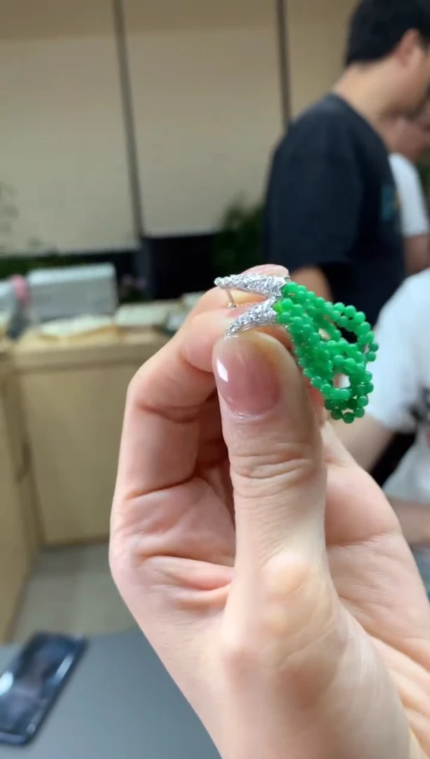 【闪购商品】翡翠耳饰18K金镶嵌|不退不换
