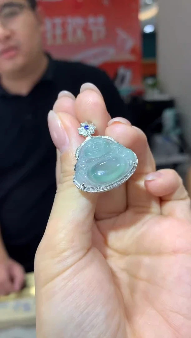 【闪购商品】翡翠颈饰18K金镶嵌|不退不换