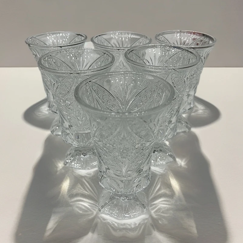 高档欧式玻璃杯子6件套装