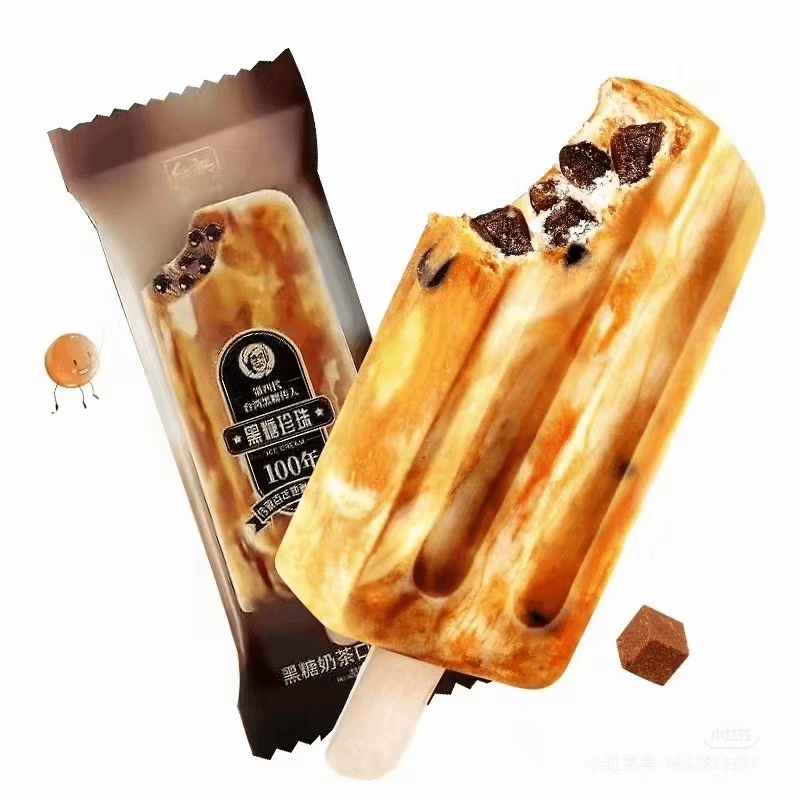 红旗黑糖珍珠雪糕3支【爆珠】