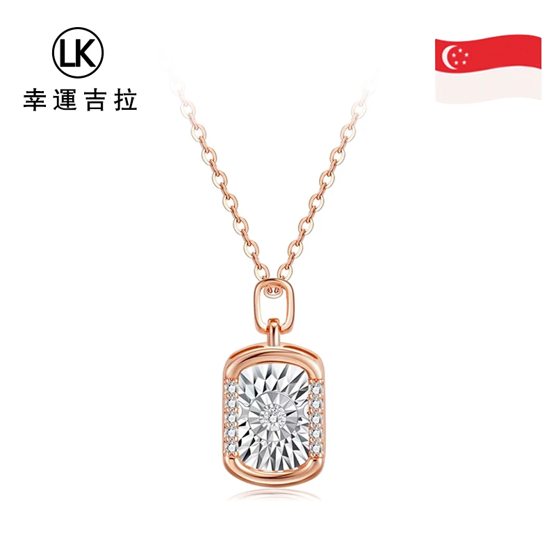 LUCKYKILA 合金项链 【范范专属】【新加坡品牌】灵动小方牌项链