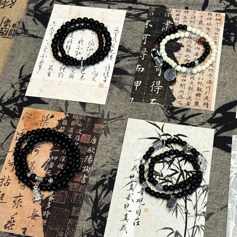 新中式国风串珠手链复古多层时尚百搭手串潮小众ins设计