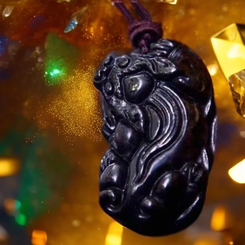 橄榄球粒石陨 招财貔犰 吊坠