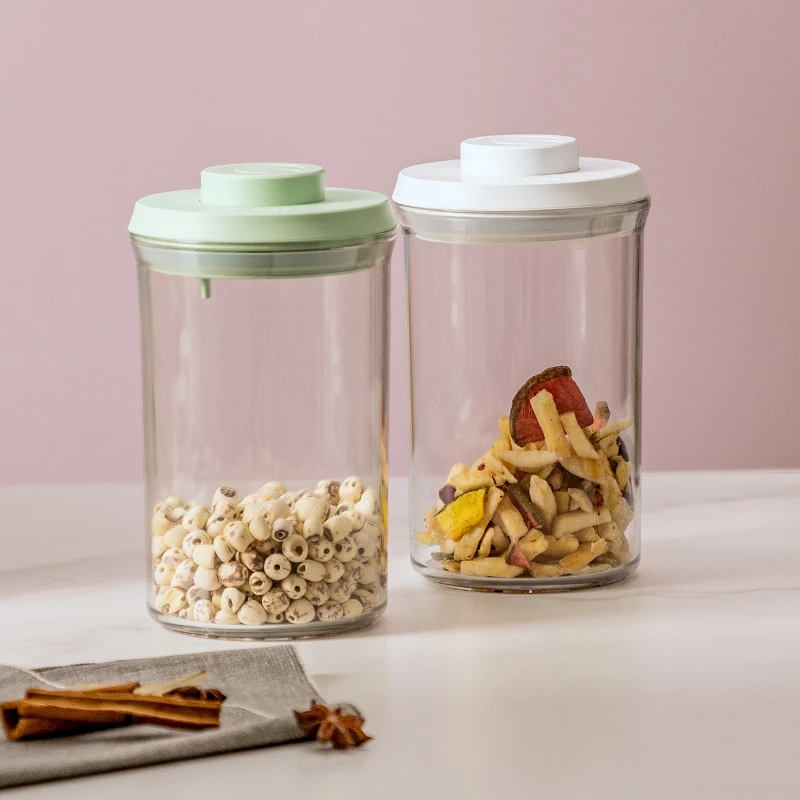 巧腾按压式密封罐五谷杂粮咖啡豆面粉干果调料收纳罐食品级零食罐