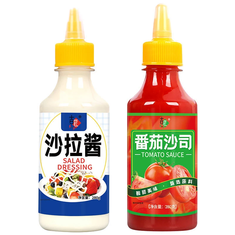 沙拉酱瓶装香甜色拉酱水果蔬菜沙拉汉堡三明治手抓饼番茄酱