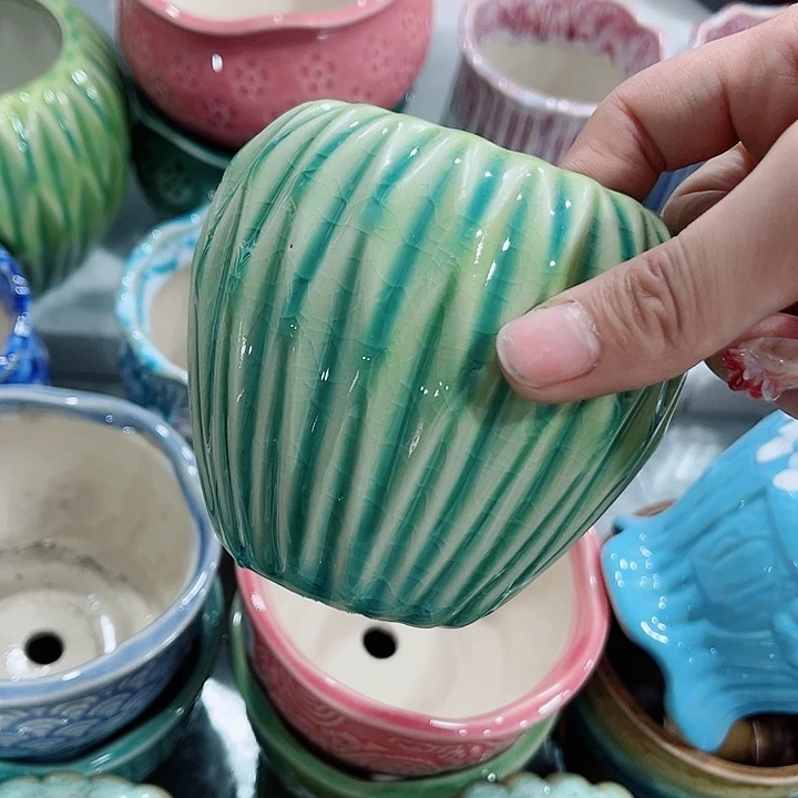 陶瓷高温陶瓷多肉花盆