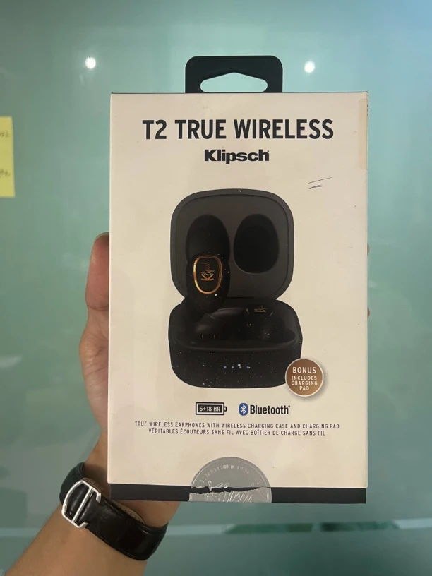 95新 klipsch/杰士 杰士t2 无线运动蓝牙耳机降噪