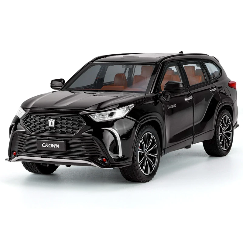 皇冠陆放合金车模型仿真汽车模型玩具车1:24精致收藏摆件礼品