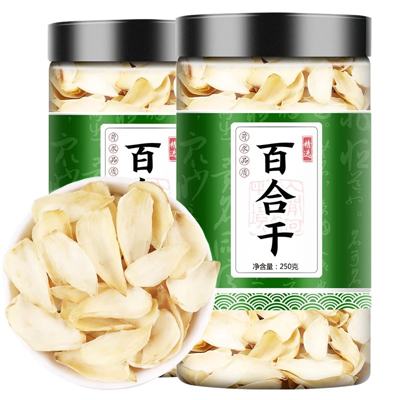 百合干农产品天然无硫百合干货特百合大片非野生兰州甜百合白莲子