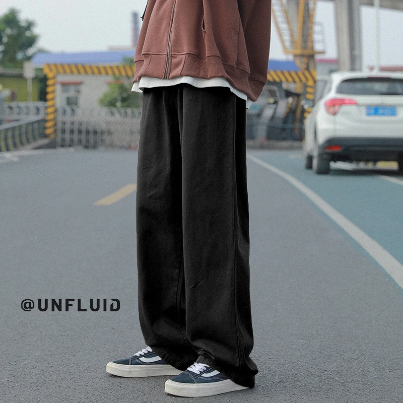 VUUG运动旗舰店日系裤子男款春秋夏季直筒宽松纯棉阔腿工装休闲裤