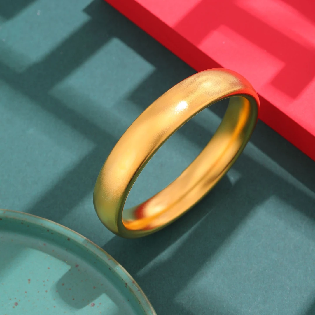 足银手镯 古法轮胎镯子日常百搭女款经典时尚磨砂送传承礼盒