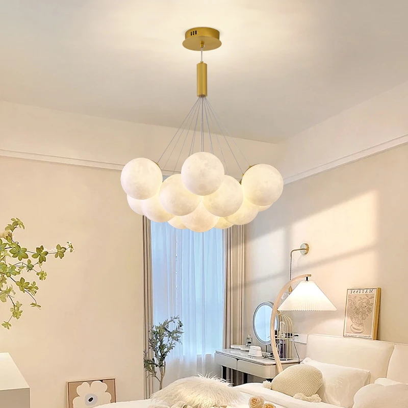NEIWAI内外奶油风星球客厅卧室灯房间吊灯网红月球女孩男孩灯具