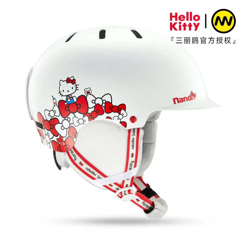 南恩【年货节福利】Hello Kitty联名滑雪头盔单板滑雪装备头盔