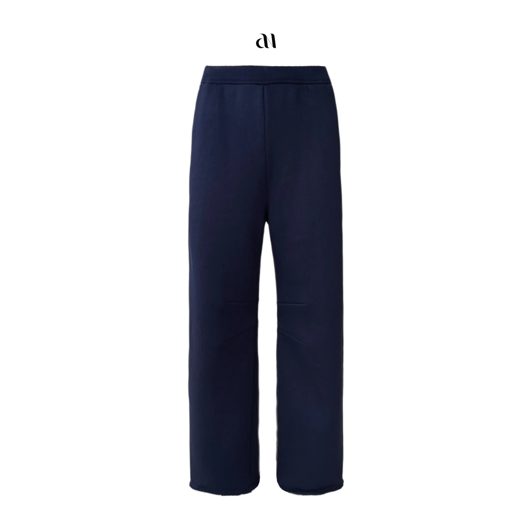 Aiko专属   松紧腰加绒显瘦休闲裤  保暖加厚