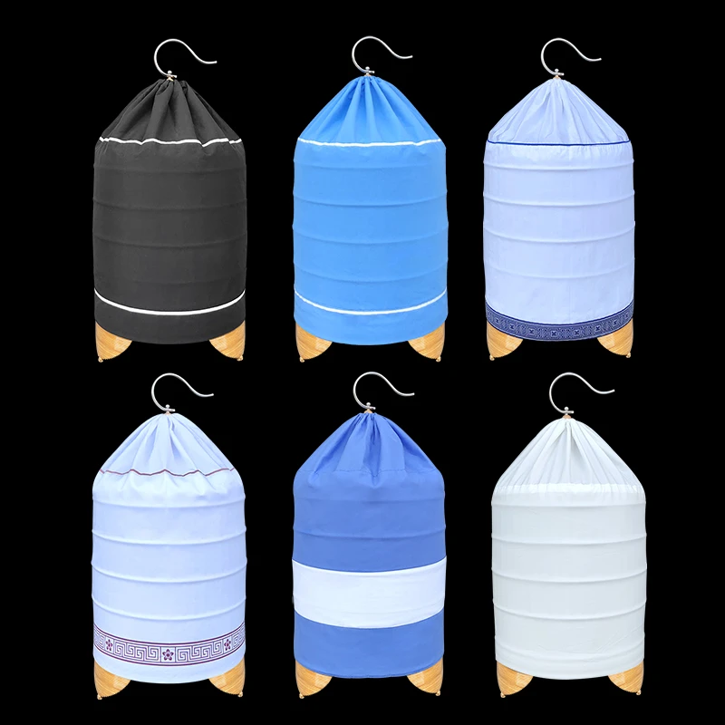 广笼笼布画眉鸟笼笼衣画眉笼配件高档鸟衣白色花边双层蓝色棉布