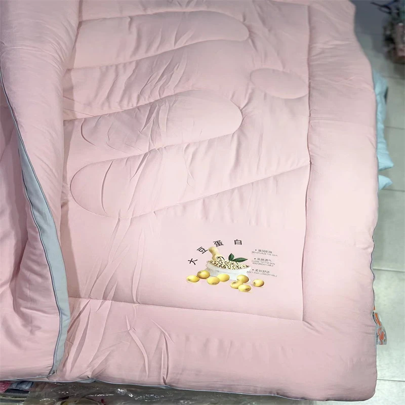 高档亲肤透气糯米棉立体大豆被芯加厚保暖冬棉被春秋被