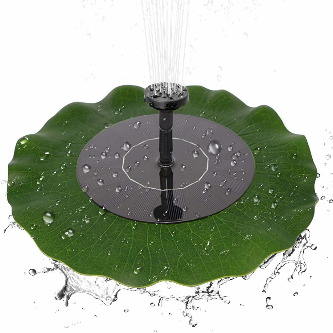 太阳能喷泉增氧泵鱼池荷叶自动喷水浮水悬浮小型水泵景观户外庭院