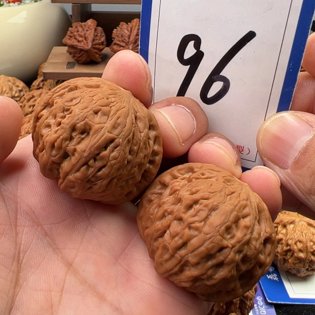 文玩核桃把件全品铁锤妹妹边肚38.5尺寸96号