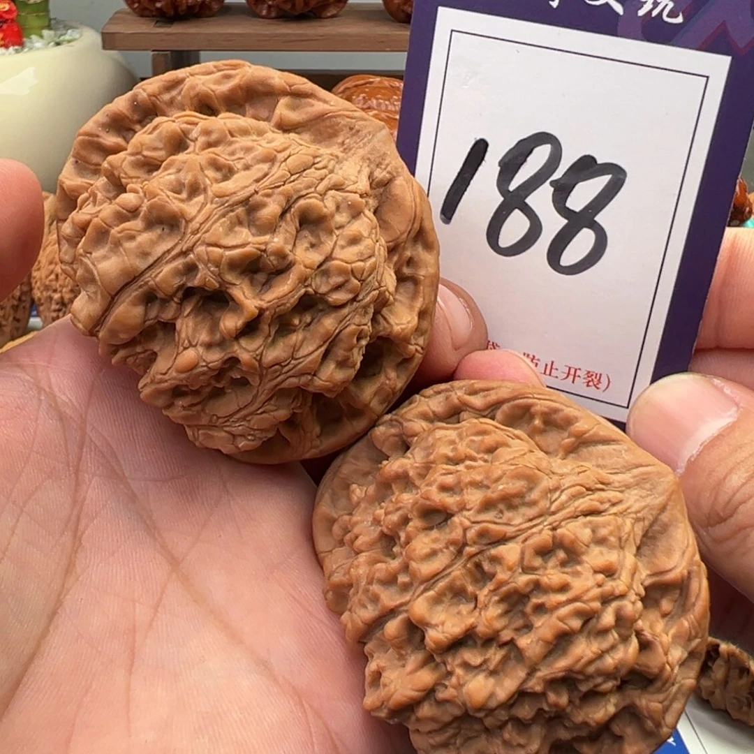 文玩核桃把件全品官帽56.5尺寸188号