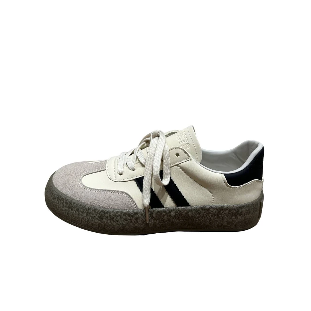 原创设计男女情侣鞋百搭休闲运动板鞋2025新款夏季厚底德训小白鞋