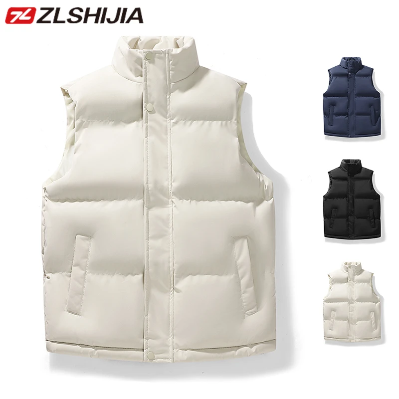 战狼世家棉马甲男款秋冬季美式宽松潮牌加棉加厚青少年男生马夹男