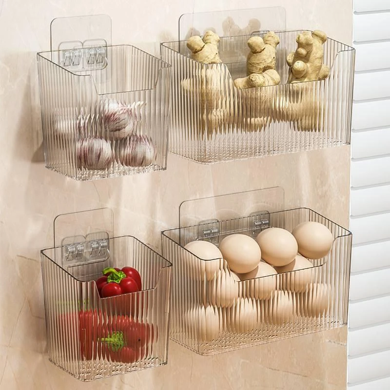 【新疆包邮】厨房葱姜蒜收纳盒创意挂篮置物架浴室吊篮挂式收纳篮
