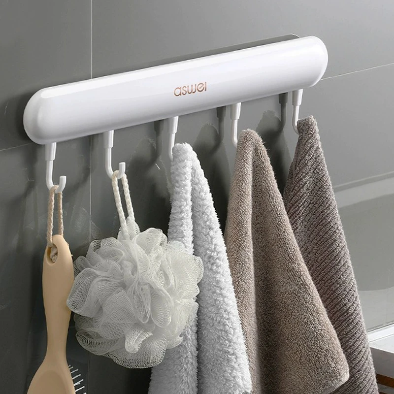 【新疆包邮】家用挂钩强力粘胶免打孔门后墙壁衣架无痕粘贴浴室排钩